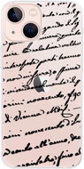 iSaprio Handwriting 01 - black for iPhone 13 mini - Phone Cover