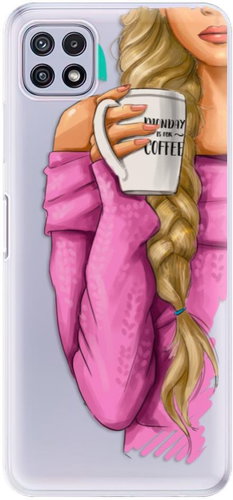 iSaprio My Coffe and Blond Girl for Samsung Galaxy A22 5G - Phone Cover - Main image