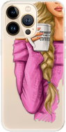 iSaprio My Coffee and Blond Girl for iPhone 13 Pro Max - Phone Cover
