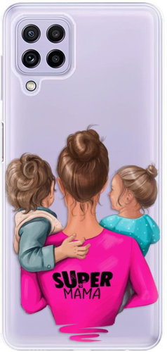 iSaprio Super Mama - Boy and Girl for Samsung Galaxy A22 - Phone Cover - Main image