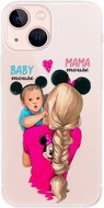 iSaprio Mama Mouse Blonde and Boy for iPhone 13 mini - Phone Cover