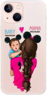 iSaprio Mama Mouse Brunette and Boy for iPhone 13 mini - Phone Cover