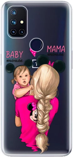 iSaprio Mama Mouse Blond and Girl for OnePlus Nord N10 5G - Phone Cover - Main image