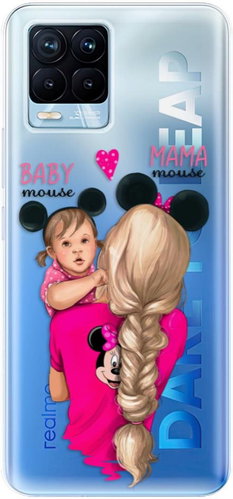 iSaprio Mama Mouse Blond and Girl for Realme 8/8 Pro - Phone Cover - Main image