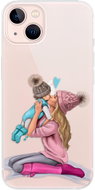 iSaprio Kissing Mom - Blond and Boy for iPhone 13 - Phone Cover