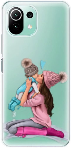iSaprio Kissing Mom - Brunette and Boy for Xiaomi Mi 11 Lite - Phone Cover - Main image