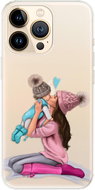 iSaprio Kissing Mom - Brunette and Boy for iPhone 13 Pro Max - Phone Cover