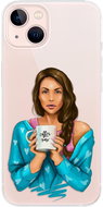 iSaprio Coffe Now - Brunette for iPhone 13 - Phone Cover