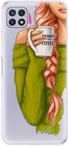 iSaprio My Coffe and Redhead Girl for Samsung Galaxy A22 5G - Phone Cover - Main image
