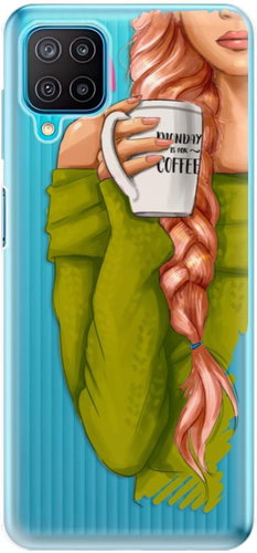 iSaprio My Coffe and Redhead Girl for Samsung Galaxy M12 - Phone Cover - Main image