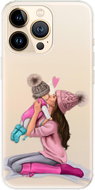 iSaprio Kissing Mom - Brunette and Girl for iPhone 13 Pro Max - Phone Cover