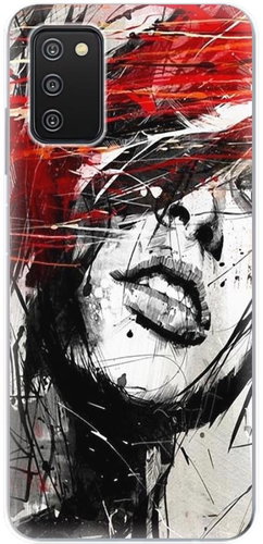 iSaprio Sketch Face for Samsung Galaxy A03s - Phone Cover - Main image