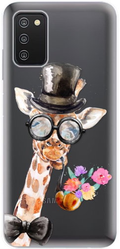 iSaprio Sir Giraffe for Samsung Galaxy A03s - Phone Cover - Main image