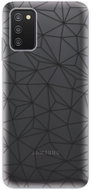 iSaprio Abstract Triangles 03 for black for Samsung Galaxy A03s - Phone Cover