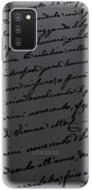 iSaprio Handwriting 01 pro black for Samsung Galaxy A03s - Phone Cover