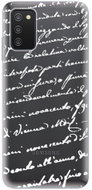 iSaprio Handwriting 01 pro white for Samsung Galaxy A03s - Phone Cover