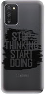 iSaprio Start Doing pro black for Samsung Galaxy A03s - Phone Cover