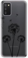 iSaprio Three Dandelions pro black for Samsung Galaxy A03s - Phone Cover