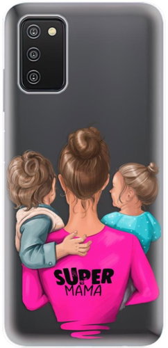iSaprio Super Mama for Boy and Girl for Samsung Galaxy A03s - Phone Cover - Main image