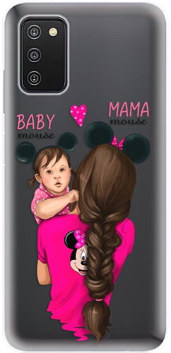 iSaprio Mama Mouse Brunette and Girl for Samsung Galaxy A03s - Phone Cover - Main image