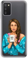 iSaprio Coffe Now for Brunette for Samsung Galaxy A03s - Phone Cover