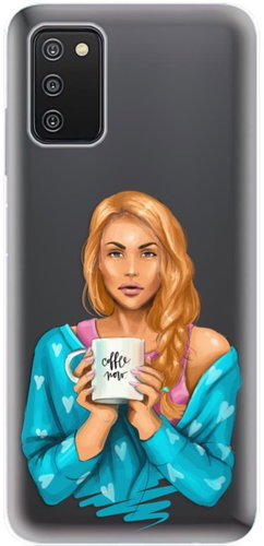 iSaprio Coffe Now for Redhead for Samsung Galaxy A03s - Phone Cover - Main image