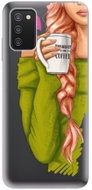 iSaprio My Coffe and Redhead Girl for Samsung Galaxy A03s - Phone Cover
