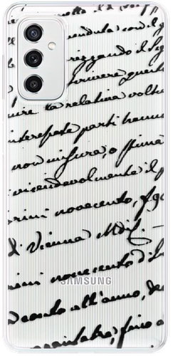 iSaprio Handwriting 01 pro black for Samsung Galaxy M52 5G - Phone Cover - Main image