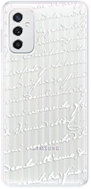 iSaprio Handwriting 01 pro white for Samsung Galaxy M52 5G - Phone Cover