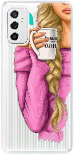 iSaprio My Coffe and Blond Girl for Samsung Galaxy M52 5G - Phone Cover - Main image