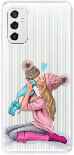 iSaprio Kissing Mom for Blond and Boy for Samsung Galaxy M52 5G - Phone Cover - Main image