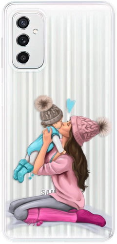 iSaprio Kissing Mom for Brunette and Boy for Samsung Galaxy M52 5G - Phone Cover - Main image