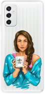 iSaprio Coffe Now for Brunette for Samsung Galaxy M52 5G - Phone Cover