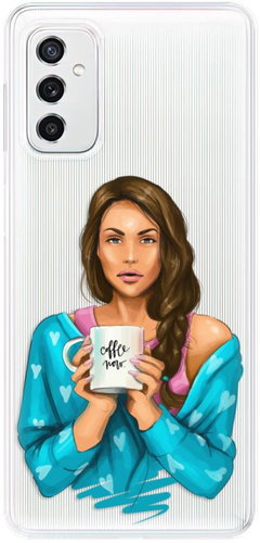 iSaprio Coffe Now for Brunette for Samsung Galaxy M52 5G - Phone Cover - Main image