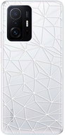 iSaprio Abstract Triangles 03 pro white for Xiaomi 11T / 11T Pro - Phone Cover