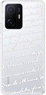 iSaprio Handwriting 01 pro white for Xiaomi 11T / 11T Pro - Phone Cover