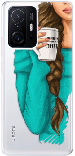 iSaprio My Coffe and Brunette Girl for Xiaomi 11T / 11T Pro - Phone Cover - Main image
