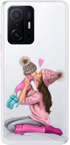iSaprio Kissing Mom for Brunette and Girl for Xiaomi 11T / 11T Pro - Phone Cover - Main image
