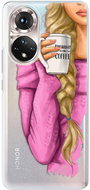 iSaprio My Coffe and Blond Girl for Honor 50 - Phone Cover