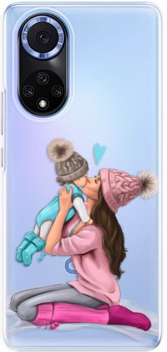 iSaprio Kissing Mom for Brunette and Boy for Huawei Nova 9 - Phone Cover - Main image