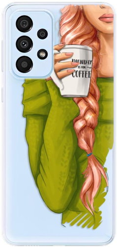 iSaprio My Coffe and Redhead Girl for Samsung Galaxy A33 5G - Phone Cover - Main image