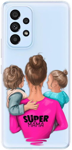 iSaprio Super Mama - Boy and Girl for Samsung Galaxy A53 5G - Phone Cover - Main image