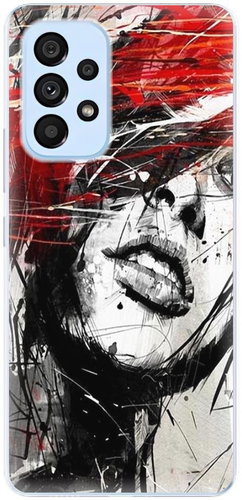 iSaprio Sketch Face for Samsung Galaxy A73 5G - Phone Cover - Main image