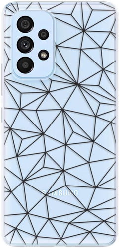 iSaprio Abstract Triangles 03 - black for Samsung Galaxy A73 5G - Phone Cover - Main image