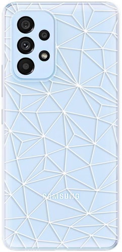 iSaprio Abstract Triangles 03 - white for Samsung Galaxy A73 5G - Phone Cover - Main image