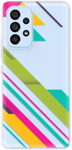iSaprio Color Stripes 03 for Samsung Galaxy A73 5G - Phone Cover - Main image