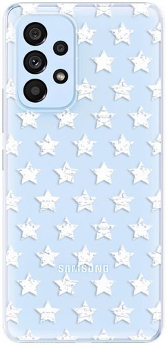 iSaprio Stars Pattern - white for Samsung Galaxy A73 5G - Phone Cover - Main image