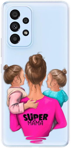 iSaprio Super Mama - Two Girls for Samsung Galaxy A73 5G - Phone Cover - Main image