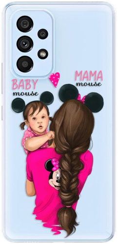 iSaprio Mama Mouse Brunette and Girl for Samsung Galaxy A73 5G - Phone Cover - Main image
