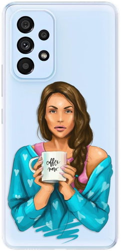 iSaprio Coffe Now - Brunette for Samsung Galaxy A73 5G - Phone Cover - Main image